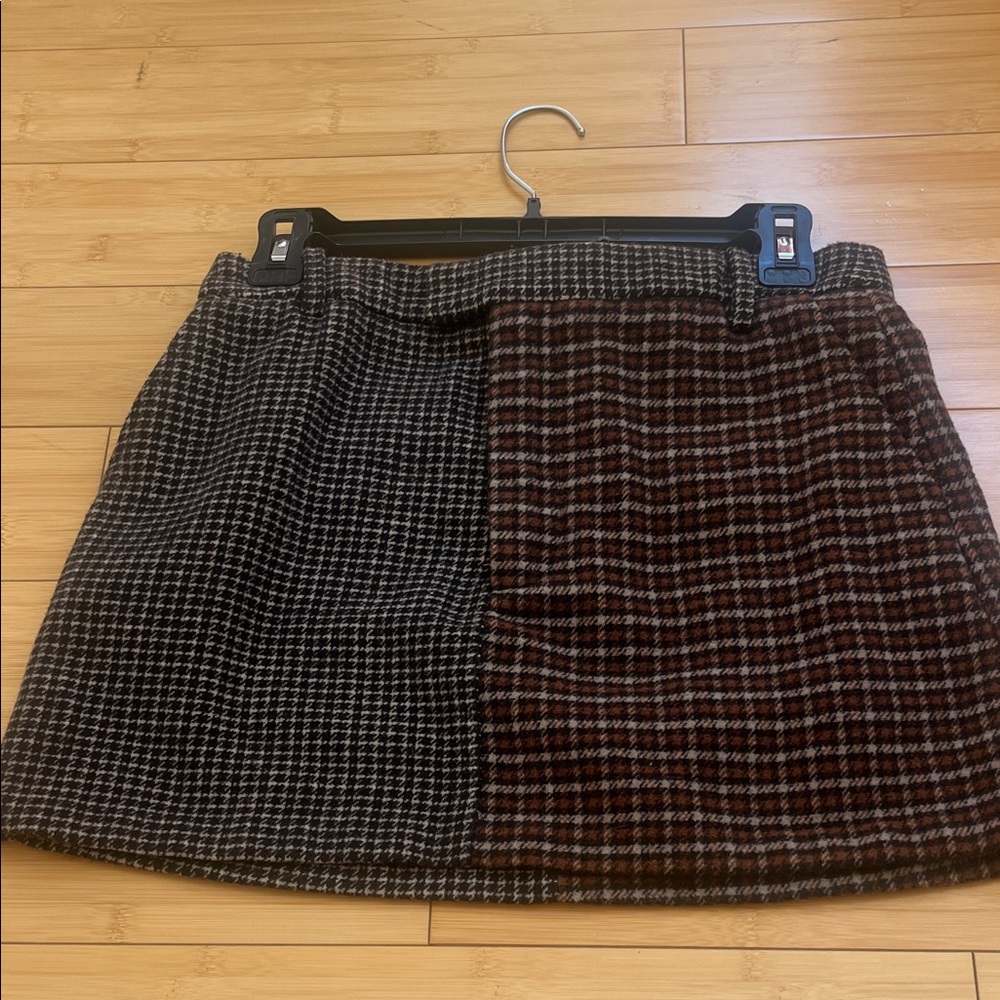 Rails Black and Brown A-Line Skirt